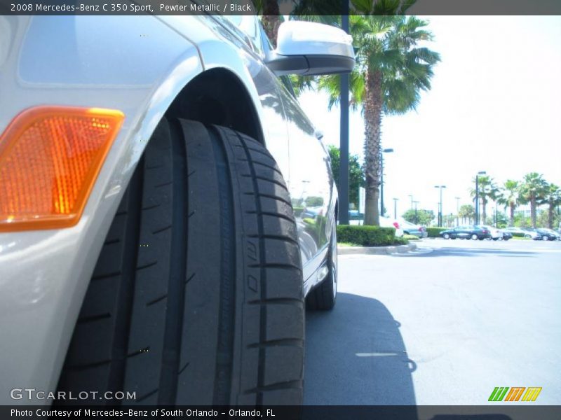Pewter Metallic / Black 2008 Mercedes-Benz C 350 Sport