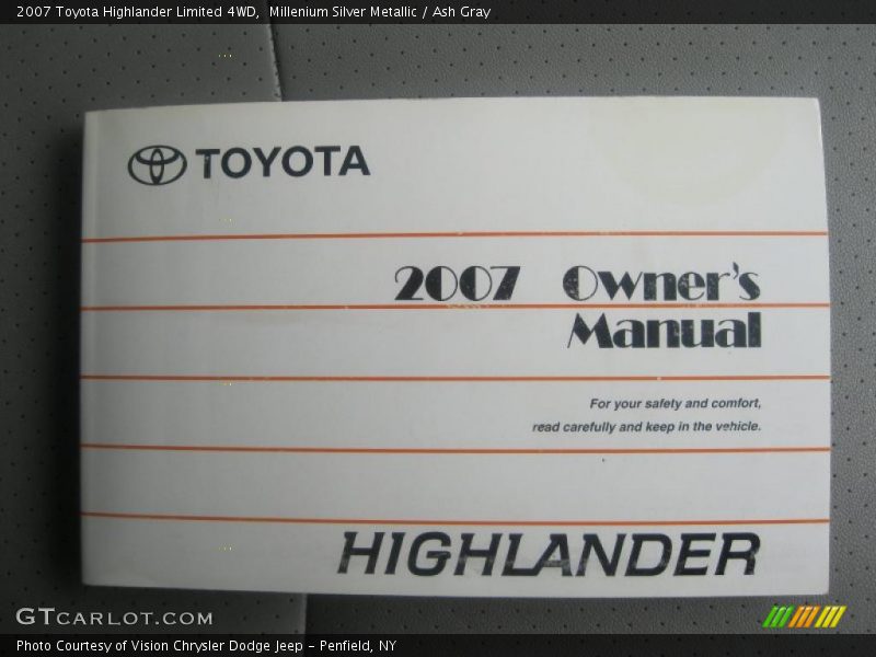 Millenium Silver Metallic / Ash Gray 2007 Toyota Highlander Limited 4WD
