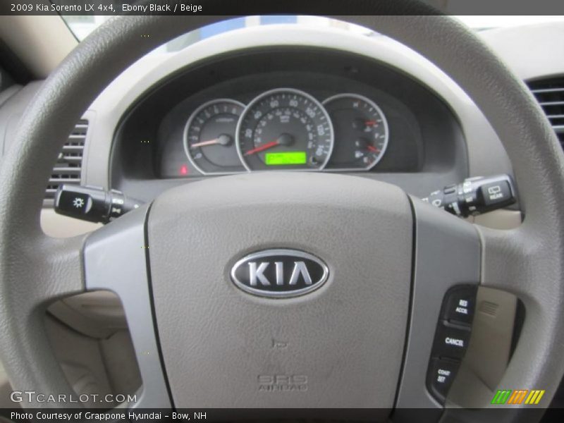Ebony Black / Beige 2009 Kia Sorento LX 4x4