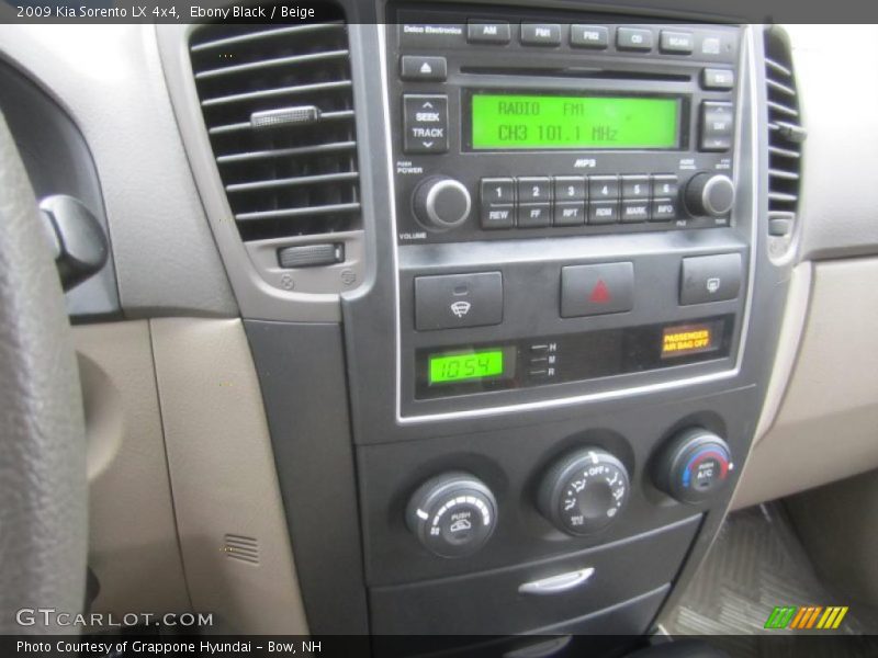 Controls of 2009 Sorento LX 4x4