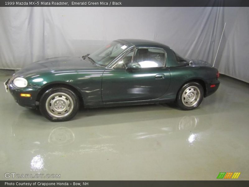 Emerald Green Mica / Black 1999 Mazda MX-5 Miata Roadster