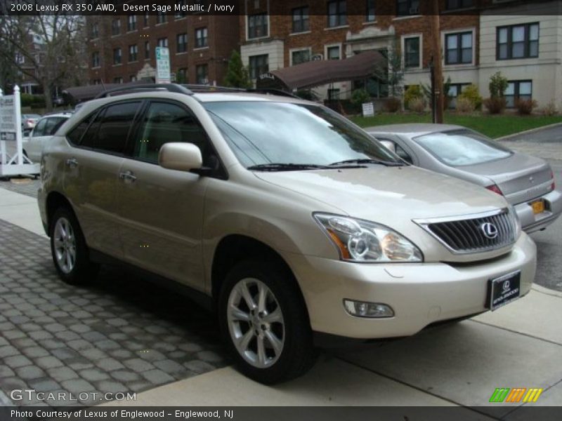 Desert Sage Metallic / Ivory 2008 Lexus RX 350 AWD
