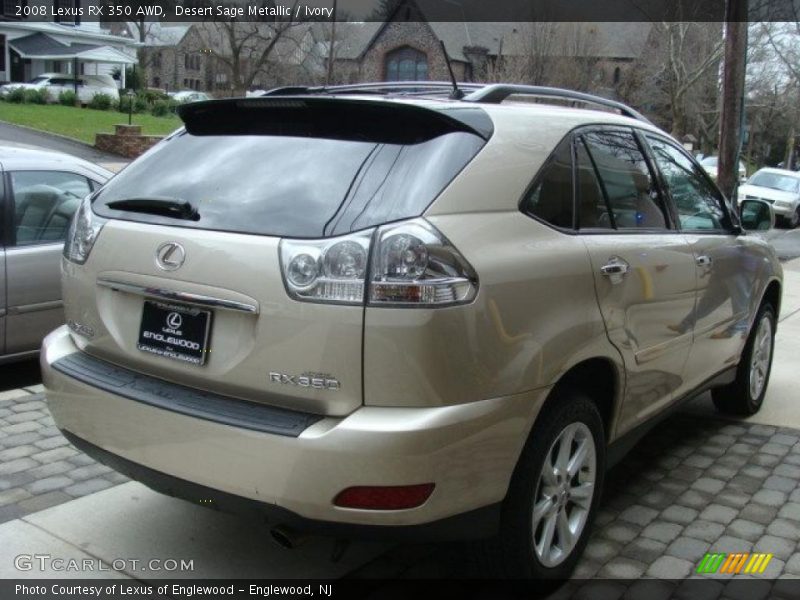 Desert Sage Metallic / Ivory 2008 Lexus RX 350 AWD