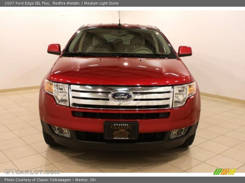 Redfire Metallic / Medium Light Stone 2007 Ford Edge SEL Plus