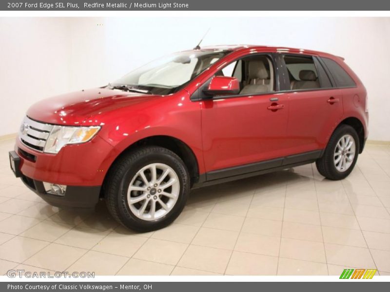 Redfire Metallic / Medium Light Stone 2007 Ford Edge SEL Plus