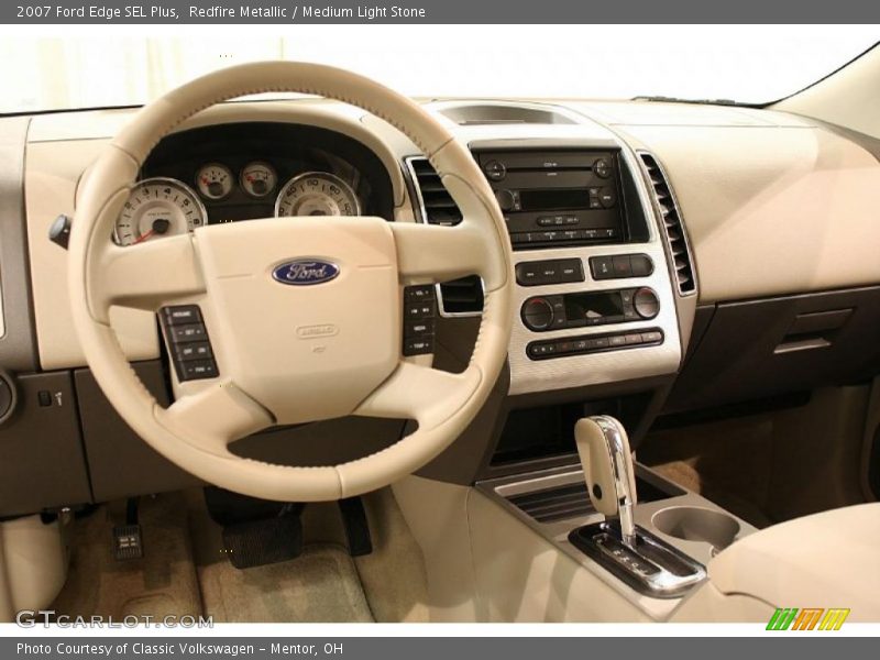 Redfire Metallic / Medium Light Stone 2007 Ford Edge SEL Plus