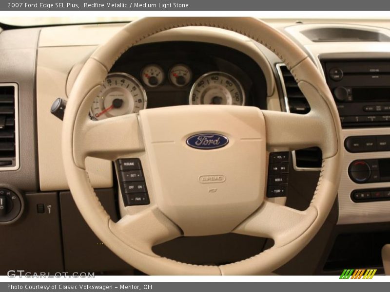 Redfire Metallic / Medium Light Stone 2007 Ford Edge SEL Plus