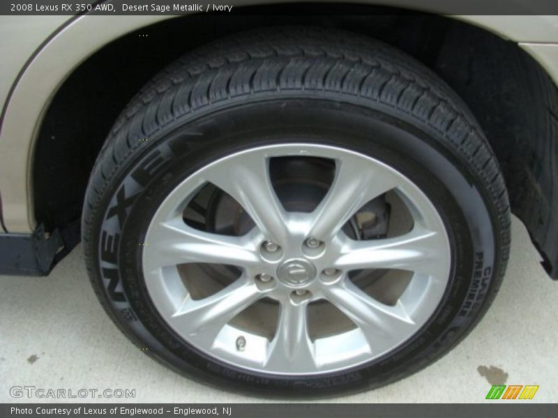Desert Sage Metallic / Ivory 2008 Lexus RX 350 AWD