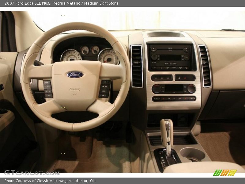 Redfire Metallic / Medium Light Stone 2007 Ford Edge SEL Plus