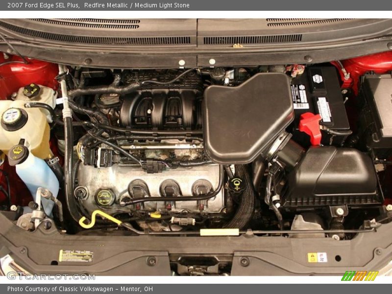 Redfire Metallic / Medium Light Stone 2007 Ford Edge SEL Plus