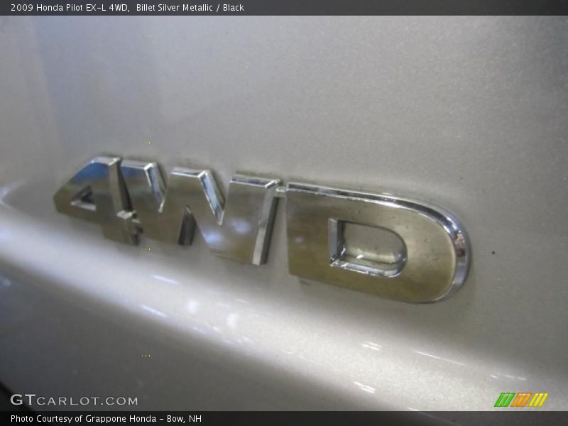 Billet Silver Metallic / Black 2009 Honda Pilot EX-L 4WD