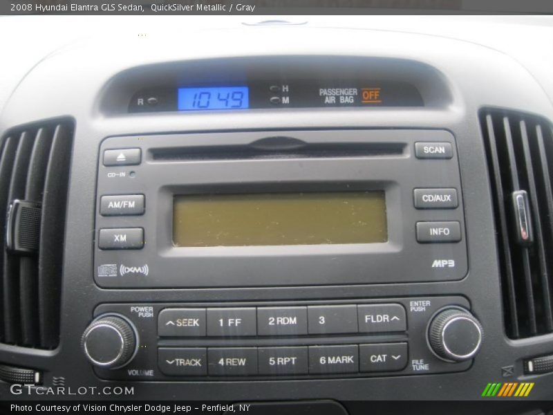 QuickSilver Metallic / Gray 2008 Hyundai Elantra GLS Sedan