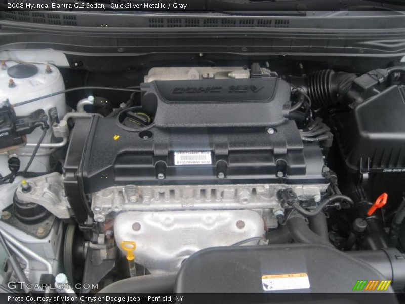 QuickSilver Metallic / Gray 2008 Hyundai Elantra GLS Sedan