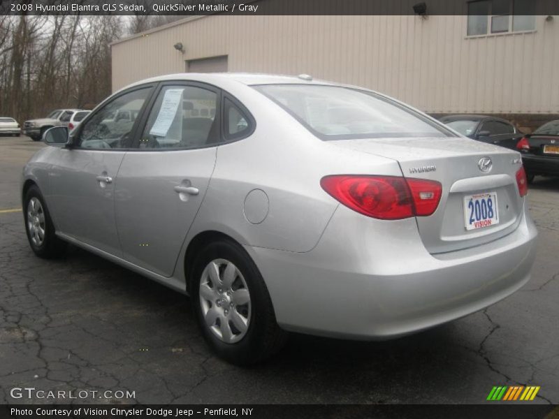 QuickSilver Metallic / Gray 2008 Hyundai Elantra GLS Sedan
