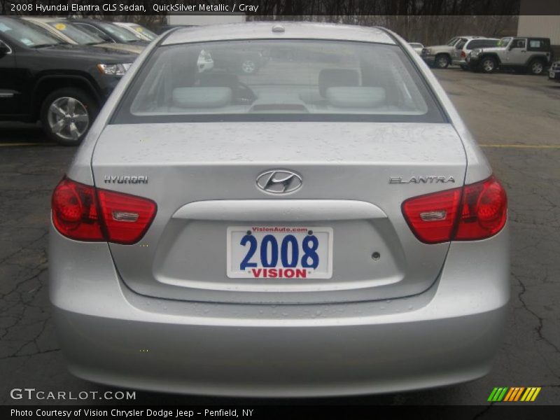 QuickSilver Metallic / Gray 2008 Hyundai Elantra GLS Sedan