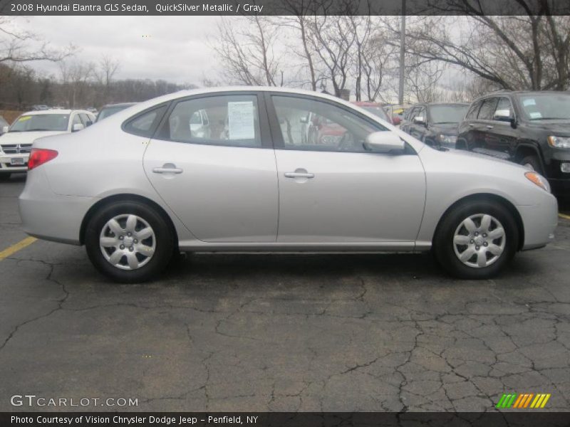 QuickSilver Metallic / Gray 2008 Hyundai Elantra GLS Sedan