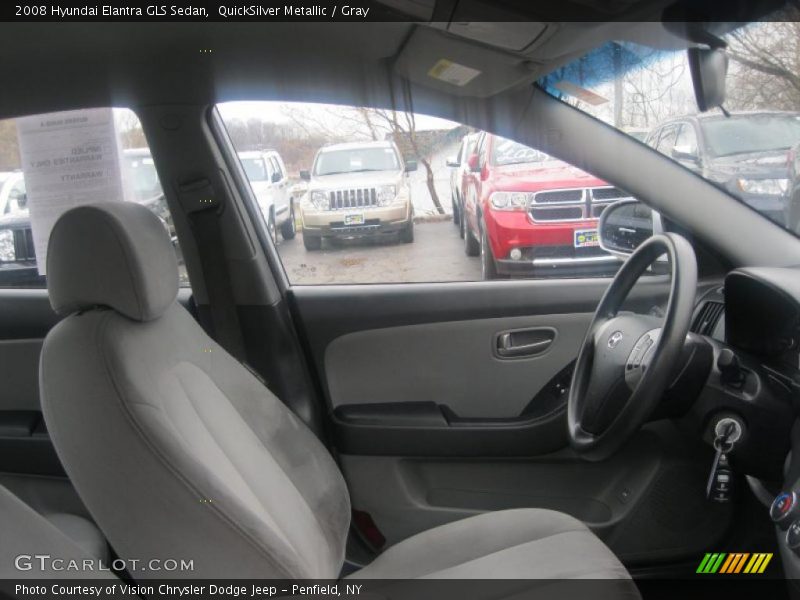 QuickSilver Metallic / Gray 2008 Hyundai Elantra GLS Sedan