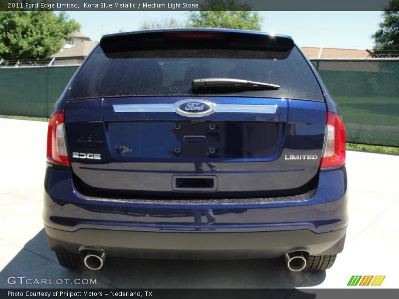 Kona Blue Metallic / Medium Light Stone 2011 Ford Edge Limited