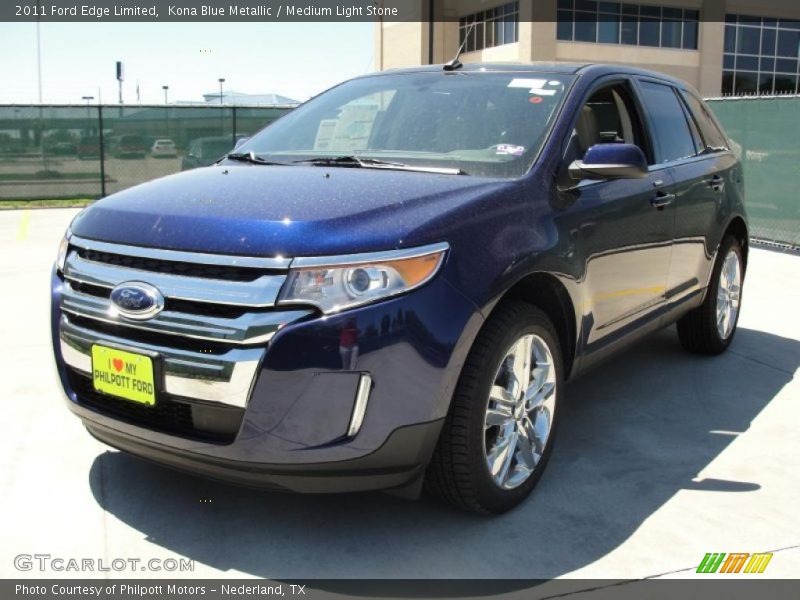 Kona Blue Metallic / Medium Light Stone 2011 Ford Edge Limited