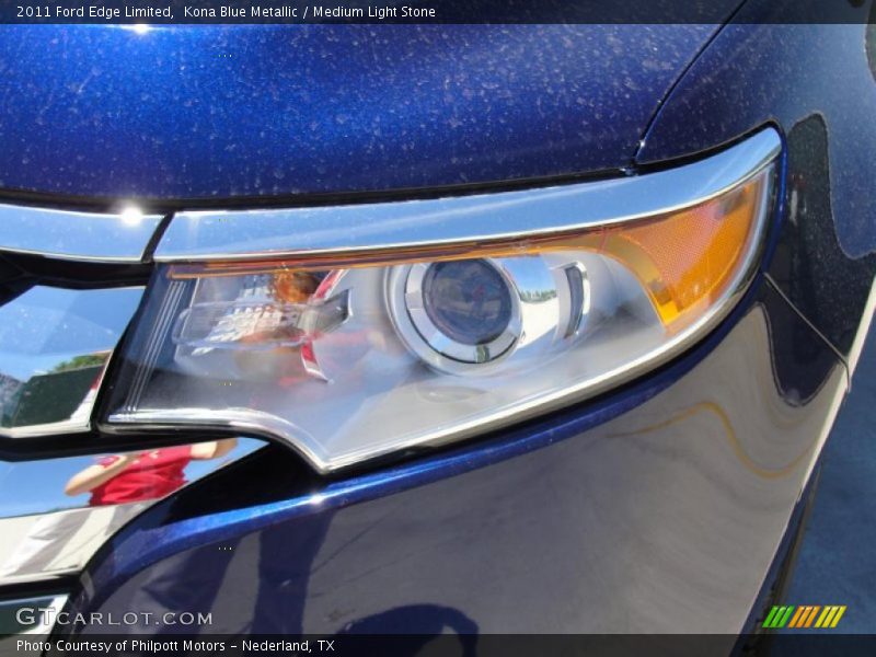 Kona Blue Metallic / Medium Light Stone 2011 Ford Edge Limited