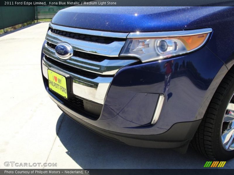 Kona Blue Metallic / Medium Light Stone 2011 Ford Edge Limited