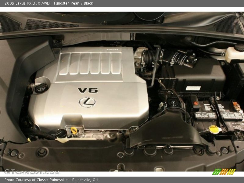 Tungsten Pearl / Black 2009 Lexus RX 350 AWD