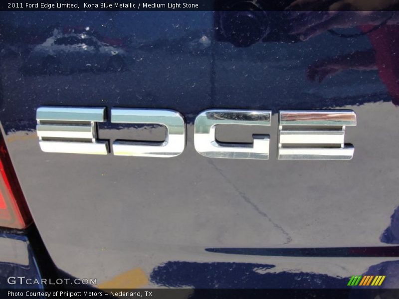 Kona Blue Metallic / Medium Light Stone 2011 Ford Edge Limited