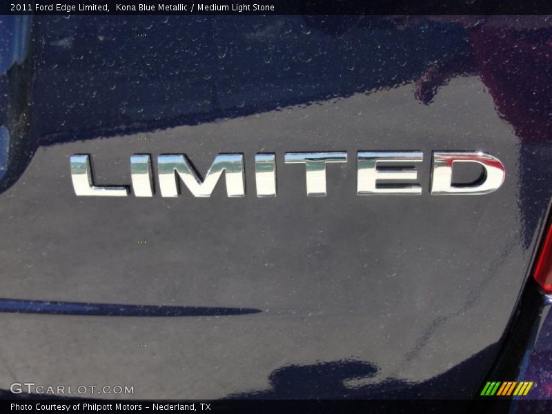 Kona Blue Metallic / Medium Light Stone 2011 Ford Edge Limited