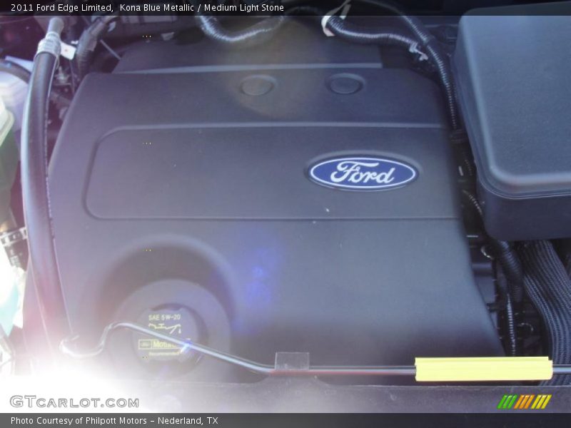 Kona Blue Metallic / Medium Light Stone 2011 Ford Edge Limited