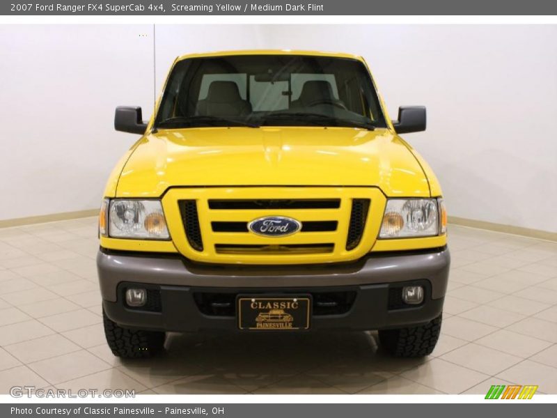 Screaming Yellow / Medium Dark Flint 2007 Ford Ranger FX4 SuperCab 4x4