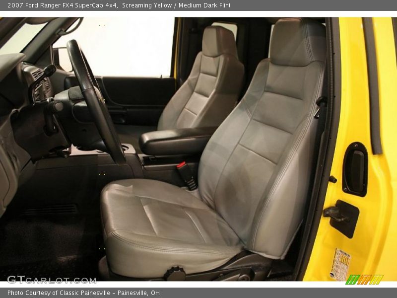 Screaming Yellow / Medium Dark Flint 2007 Ford Ranger FX4 SuperCab 4x4
