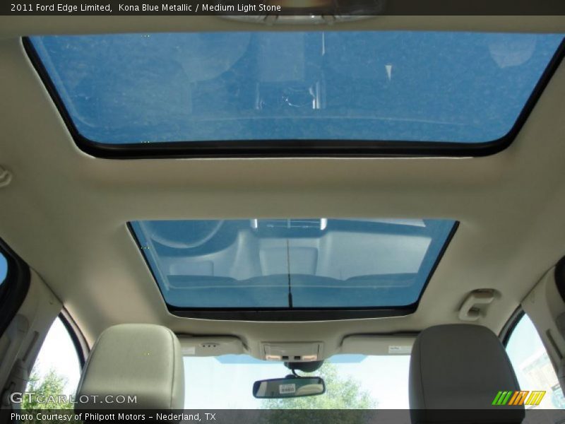 Kona Blue Metallic / Medium Light Stone 2011 Ford Edge Limited