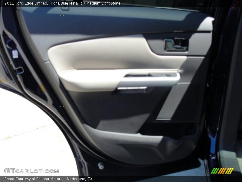 Kona Blue Metallic / Medium Light Stone 2011 Ford Edge Limited