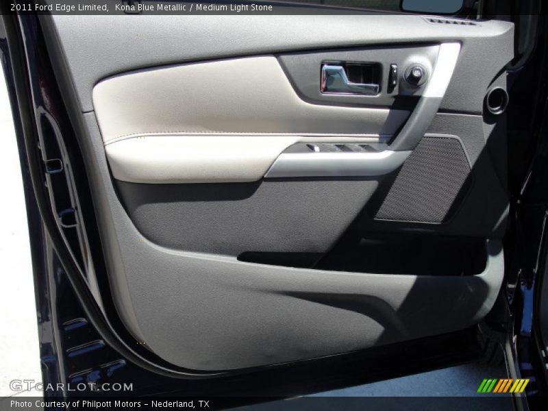 Kona Blue Metallic / Medium Light Stone 2011 Ford Edge Limited