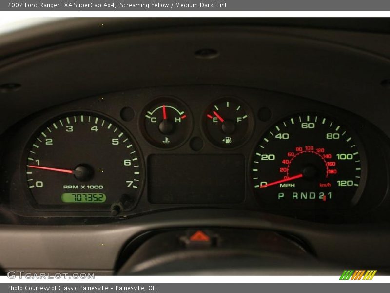 Screaming Yellow / Medium Dark Flint 2007 Ford Ranger FX4 SuperCab 4x4