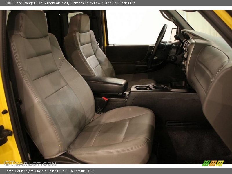 Screaming Yellow / Medium Dark Flint 2007 Ford Ranger FX4 SuperCab 4x4