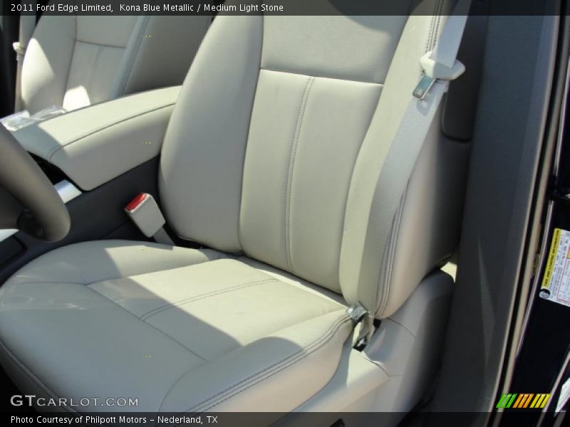 Kona Blue Metallic / Medium Light Stone 2011 Ford Edge Limited