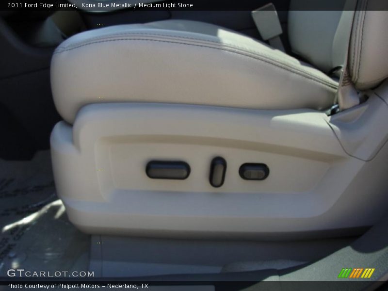 Kona Blue Metallic / Medium Light Stone 2011 Ford Edge Limited