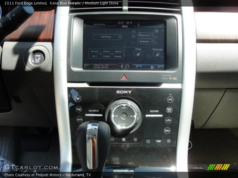 Kona Blue Metallic / Medium Light Stone 2011 Ford Edge Limited
