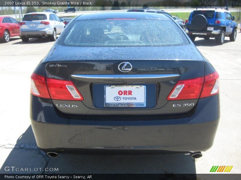 Smokey Granite Mica / Black 2007 Lexus ES 350