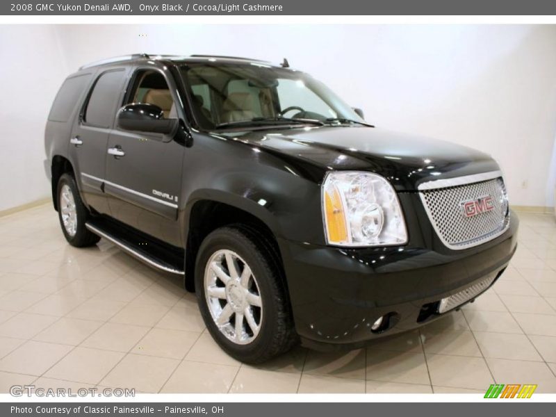Onyx Black / Cocoa/Light Cashmere 2008 GMC Yukon Denali AWD