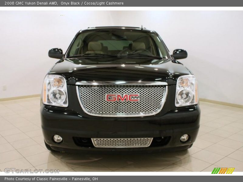 Onyx Black / Cocoa/Light Cashmere 2008 GMC Yukon Denali AWD