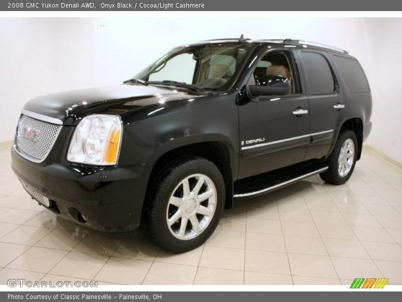 Onyx Black / Cocoa/Light Cashmere 2008 GMC Yukon Denali AWD