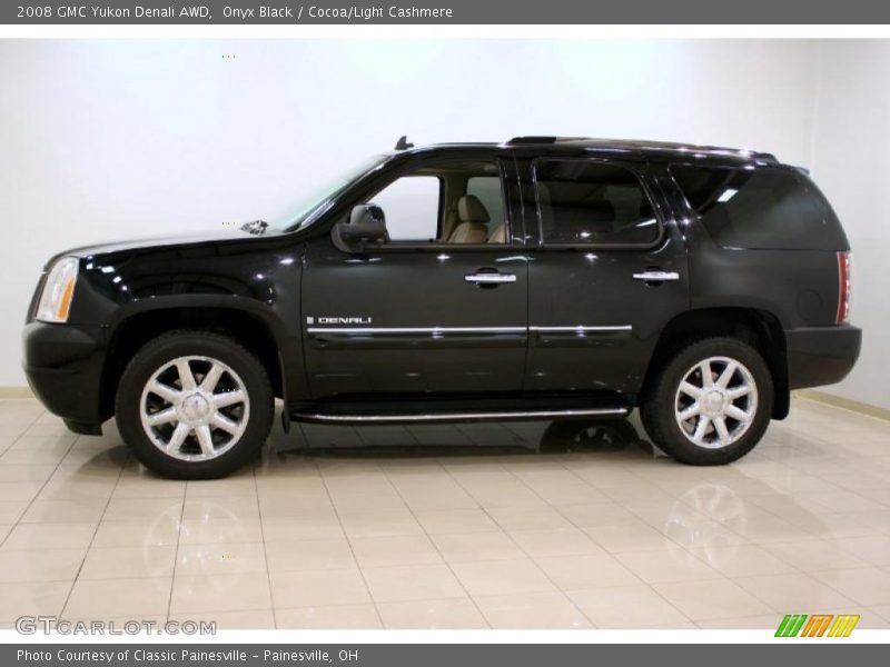 Onyx Black / Cocoa/Light Cashmere 2008 GMC Yukon Denali AWD