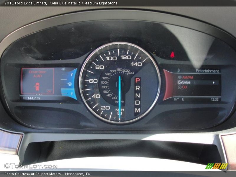 Kona Blue Metallic / Medium Light Stone 2011 Ford Edge Limited