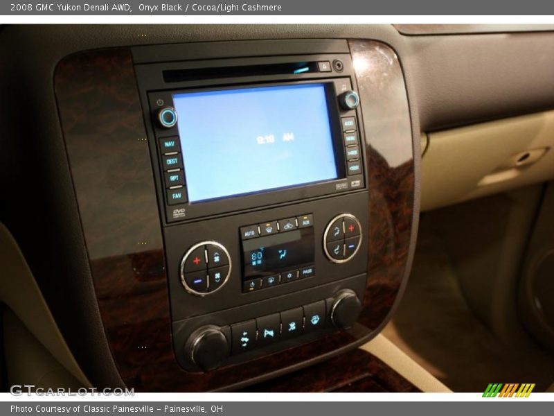 Onyx Black / Cocoa/Light Cashmere 2008 GMC Yukon Denali AWD