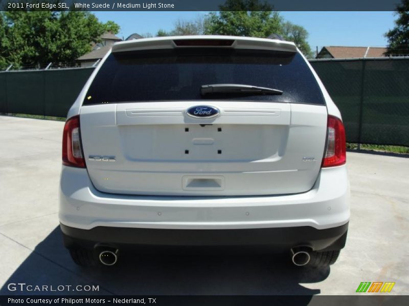 White Suede / Medium Light Stone 2011 Ford Edge SEL