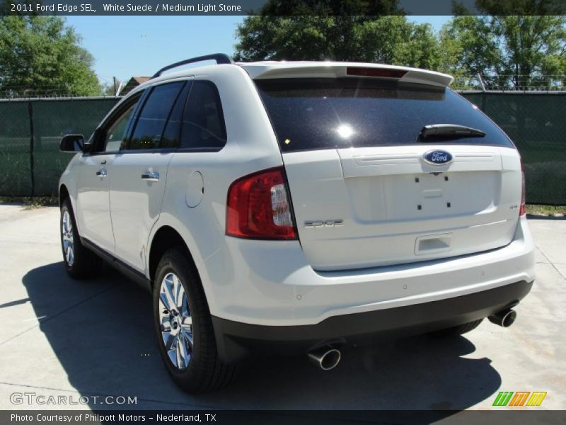 White Suede / Medium Light Stone 2011 Ford Edge SEL