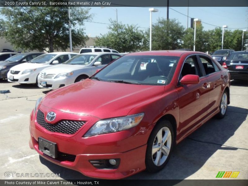 Barcelona Red Metallic / Ash Gray 2010 Toyota Camry SE