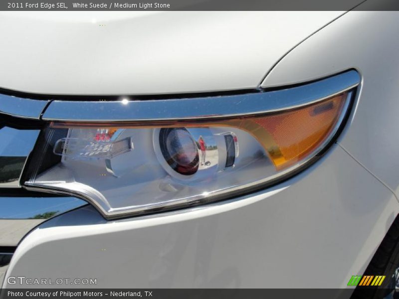 White Suede / Medium Light Stone 2011 Ford Edge SEL
